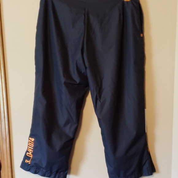 Adidas quick dry mesh lined capri navy & orange - Picture 5 of 8